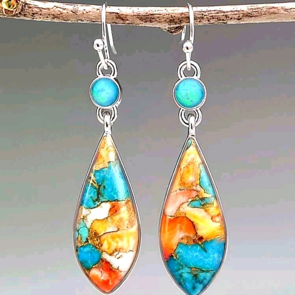 Multi-Color Geometric Earrings